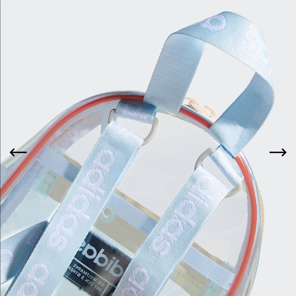 ❌SOLD OUT❌BRAND NEW CLEAR MINI ADIDAS BACKPACK - Picture 6 of 7